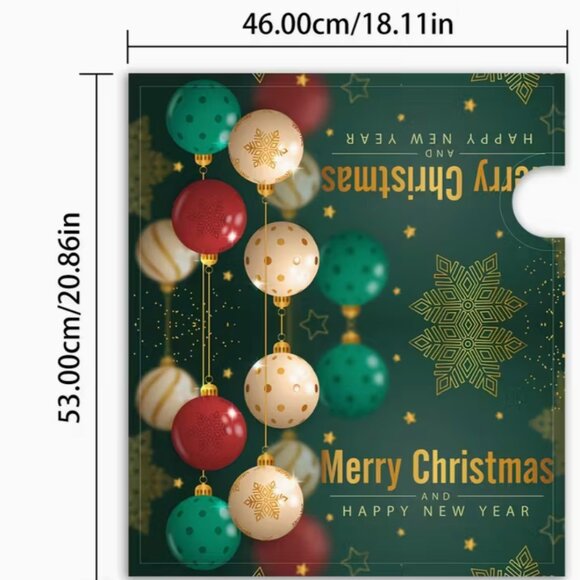 1pc Brighten Up Your Home with a Christmas, Themed Merry Christmas Mailbox Cover - Picture 2 of 4